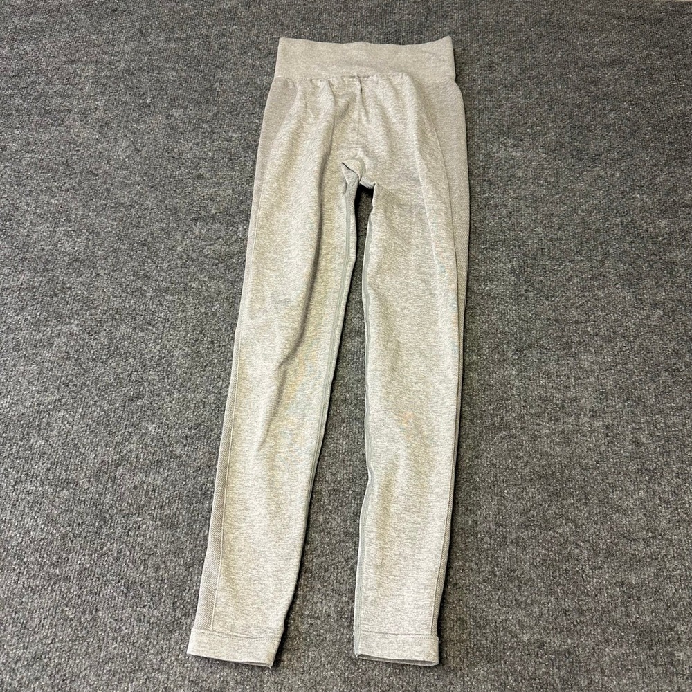 Gymshark Leggings Womens Size XS Gray Seamless High Waist Athletic Yoga Pants